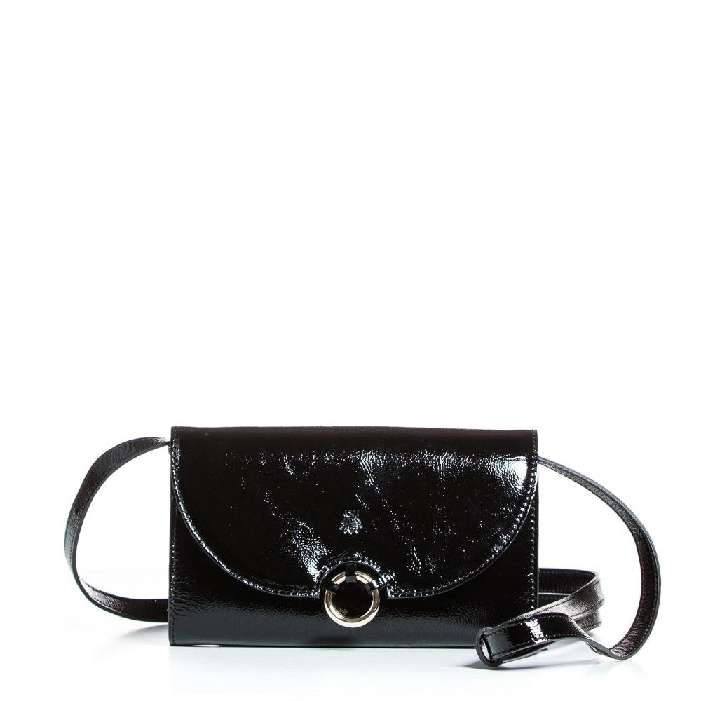 Hello-bags Damen Kulturbeutel „LAVITA“ Aus Baumwolle – Vielseitig Als Handtasche Oder Kosmetiktasche, Schwarz/Ecru