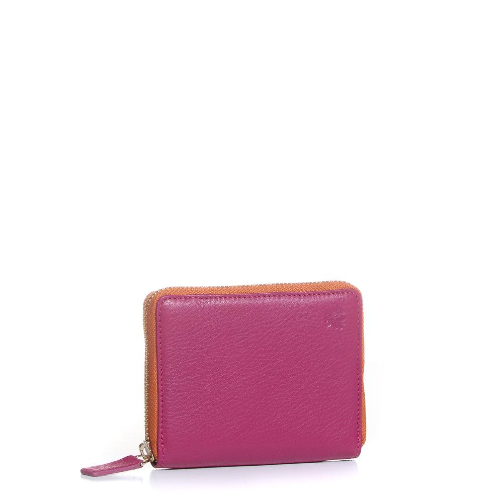 Portemonnaie Pink Leder Rosa Geldbeutel Pink Leder Damen