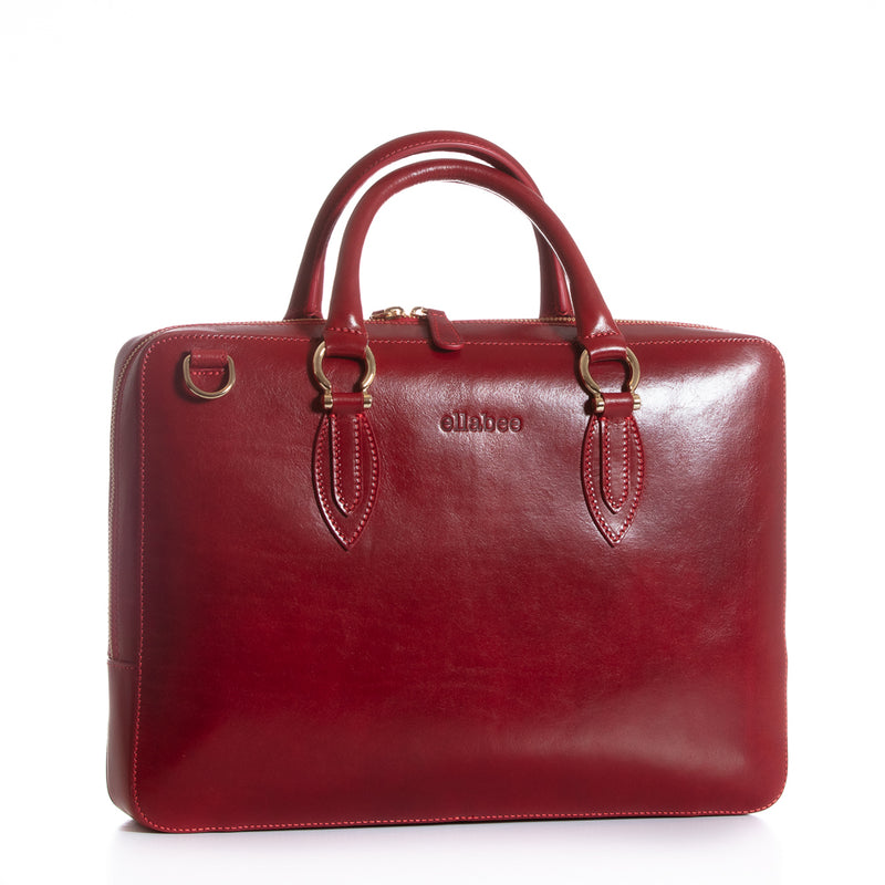 Siena red - soft laptop/document bag